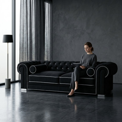 Chesterfield Sofa 3-SEATER Upholstered Designer Couches Sofa Set SL Sofa 23