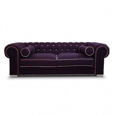 Chesterfield Sofa 3 SEATER Upholstered Designer Couches Sofas Suite SL Sofa 27