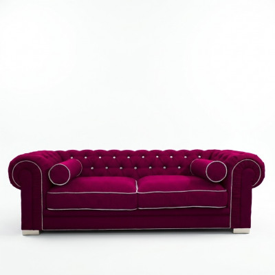 Chesterfield Sofa 3 SEATER Upholstered Designer Couches Sofas Suite SL Sofa 28