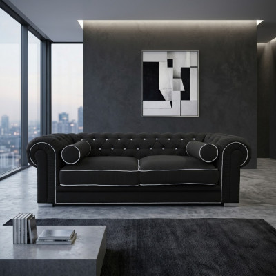 Chesterfield Sofa 3 SEATER Upholstered Designer Couches Sofas Suite SL Sofa 33