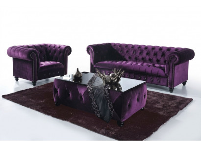 Chesterfield Sofa 3-SEATER Upholstered Designer Couches Sofas Set SL Sofa 36