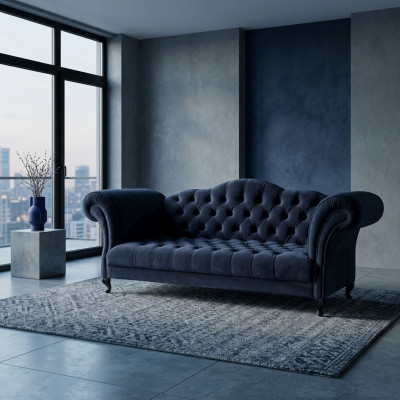 Chesterfield Sofa 3 SEATER Upholstery Designer Couches Sofas Suite SLIII Sofa №2