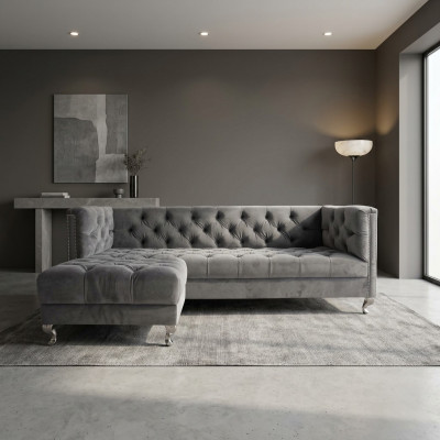 Chesterfield Sofa 3 SEATER Upholstered Designer Couches Sofa Set SLIII Sofa №6