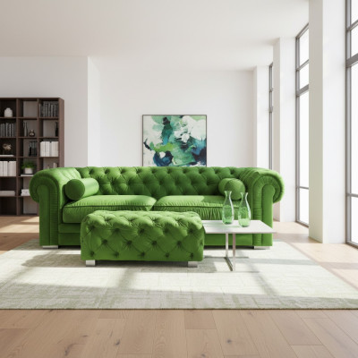 Chesterfield Sofa Upholstered Designer Couches Sofas Suite Couch SLIII Sofa №42