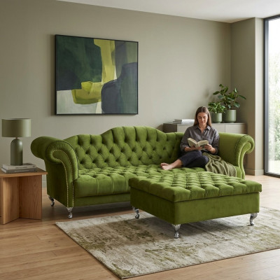 Chesterfield Sofa Upholstered Designer Couches Sofas Suite Couch SLIII Sofa No. 57