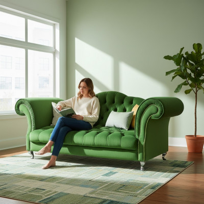 Chesterfield Sofa Upholstery Designer Couches Sofas Suite Couch SLIII Sofa №74
