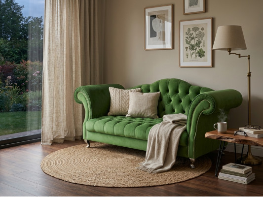 Chesterfield Sofa Upholstered Designer Couches Sofas Suite Couch SLIII Sofa №78