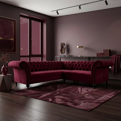 Chesterfield sectional sofa sectional couch designer sofa couch velvet leather sofa SLIII Sofa No. 82