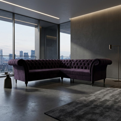 Modern Chesterfield corner sofa corner couch designer sofa couch velvet leather sofa