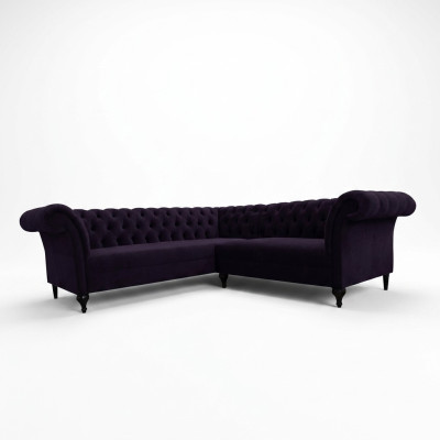 Modern Chesterfield corner sofa corner couch designer sofa couch velvet leather sofa