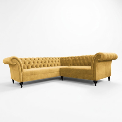 Chesterfield corner sofa corner couch designer sofa couch velvet leather sofa
