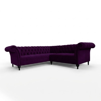 Chesterfield sectional sofa designer sofa couch velvet leather sofa