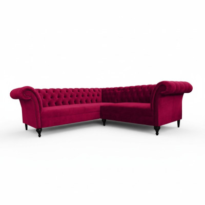 Modern Chesterfield sectional sofa designer sofa couch velvet leather sofa.