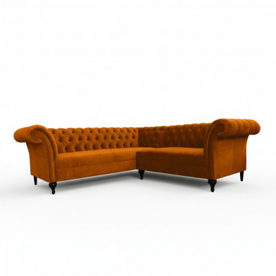 Chesterfield sectional sofa designer sofa couch velvet leather sofa