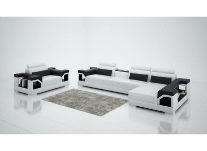 Leather sofa living room corner sofa armchair couch suite design modern sofa G8010E