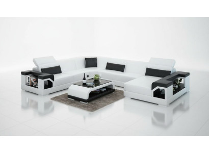 Leather sofa couch living landscape corner sofa corner suite design modern sofa G8014 new