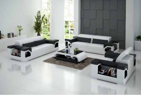 Leather sofa couch sofa set 3+2+1 seater set design modern sofa