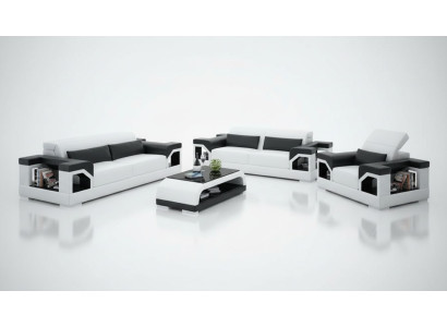 Leather sofa couch sofa set 3+2+1 seater set design modern sofa