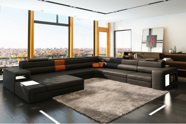 Sectional sofa couch upholstery set design fabric leather living landscape