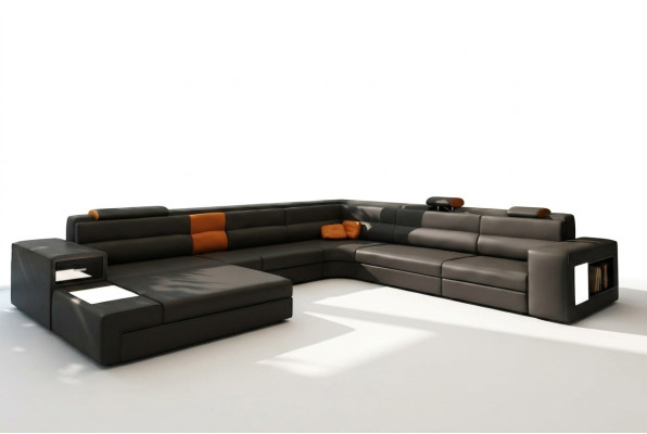Sectional sofa couch upholstery set design fabric leather living landscape