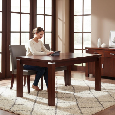 Table Dining Table Wooden Table XXL Conference Table S18-S 70x120cm Dining Room Furniture New