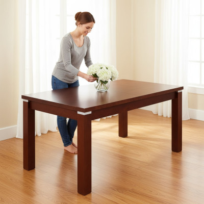 Table Dining Table Wooden Table XXL Conference Table 70x120cm Extendable 70x160cm