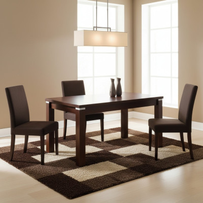 Table Dining Table Wooden Table XXL Conference Table 70x120cm Extendable 70x160cm