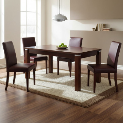 Dining table wooden table XXL 80x120cm extendable table 80x160cm