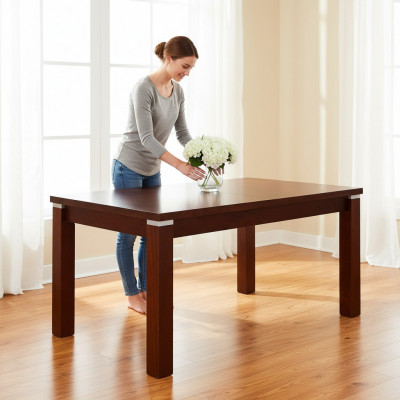 Dining table wooden table XXL conference table 80x140cm extendable to 80x180cm
