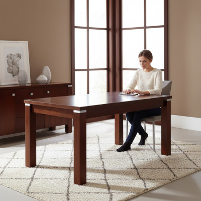 Table Dining Table Wooden Table XXL Conference Table 100X250cm Extendable 250X350cm