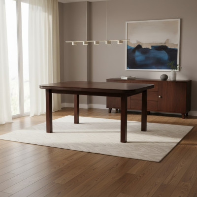 Table Dining Table Wooden Table XXL Conference Table 90X160cm Extendable 160X200cm