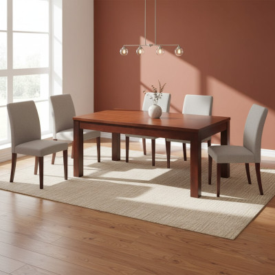 Table Dining Table Wooden Table XXL Conference Table 90X90cm Extendable 90X290cm