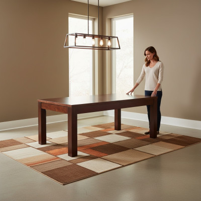 Table Dining Table Wooden Table XXL Conference Table 100x200cm Extendable 200x440cm