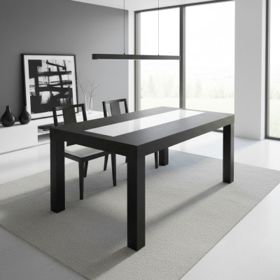 Table Dining Table Wooden Table XXL Conference Table S27 Radius 150+50 CM