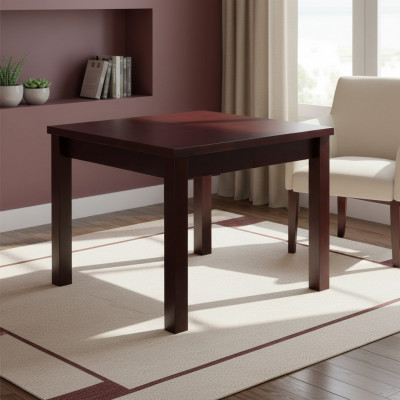 Table, dining table, wooden table, XXL conference table, 90 x 90 cm, extendable to 90 x 240 cm.