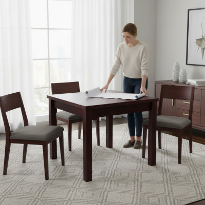 Table dining table wooden table XXL conference table 90x90 cm extendable 90x240 cm
