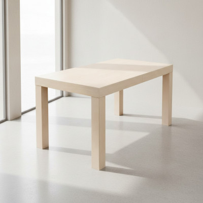 Table dining table wood table XXL conference table 80 x 140cm extendable 140x180 cm