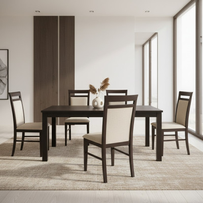 Solid wood chair, wood designer, white chair, dining room chair, classic, decorative