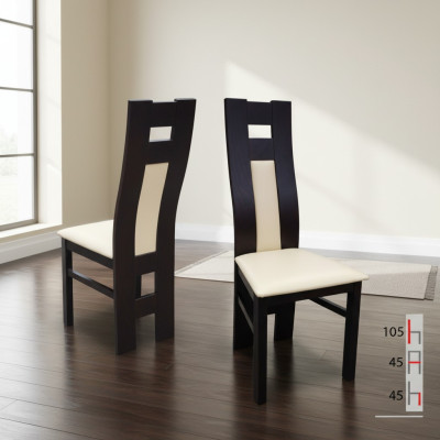 Solid wood white chair wood designer chair dining chair modern decorative