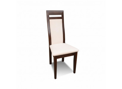 Solid wood chair modern designer beige dining chair long decorative