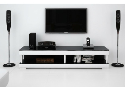 RTV TV Sideboard Leather Glass Table Television Cabinet Table Lowboard Mo.C