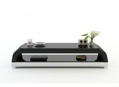 RTV TV Sideboard Leather Glass Table Television Cabinet Table Lowboard Mo.G