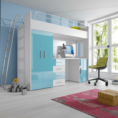 Bunk bed loft bed bunk bed + desk wardrobe beds children's room