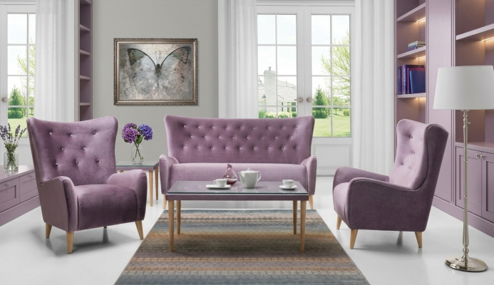 Sofa set 2.50+1+1+coffee table Sofa Chesterfield complete set suite couch