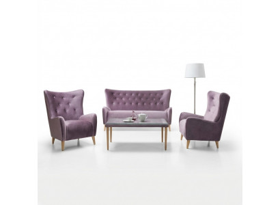 Sofa set 2.50+1+1+coffee table Sofa Chesterfield complete set suite couch
