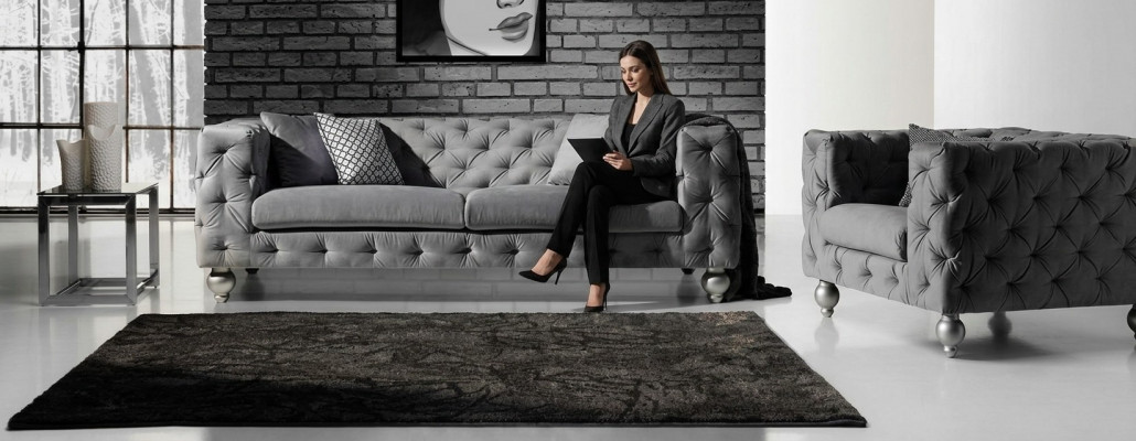 Chesterfield sofa set 252cm + armchair sofa couch designer decor sofa