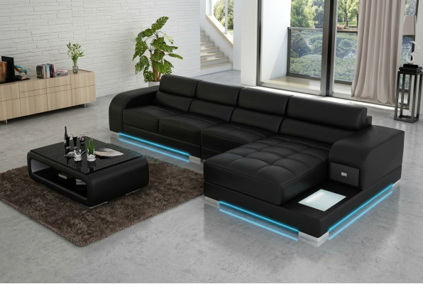 Leather sofa couch sectional living landscape corner modern corner sofa design suite