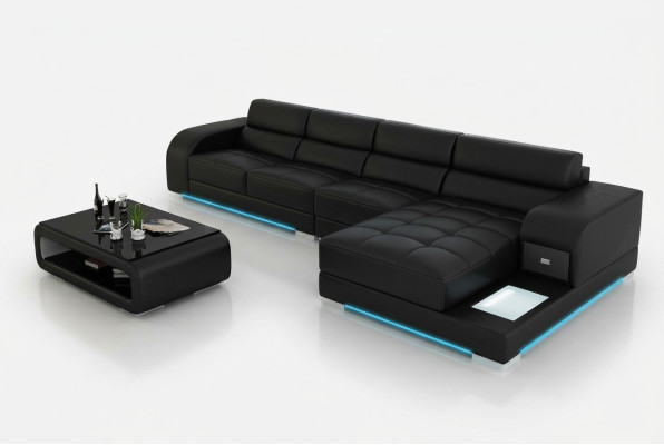 Leather sofa couch sectional living landscape corner modern corner sofa design suite