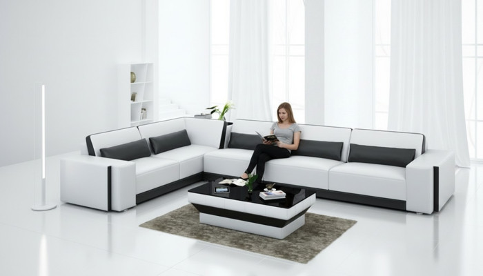 Leather sofa couch living area corner modern corner sofa design suite sofa