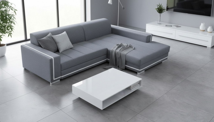 Sofa Sleeper Sofa Designer Sofa with Bed Function + Storage Compartment Corner Sofa Couch NEW